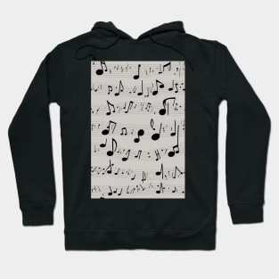 Musical Notes Pattern, perfect gift for all musicans and those who can't live without music #6 Hoodie